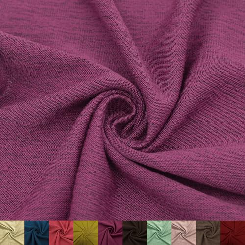 Stylish FABRIC 152,4 cm breiter Polyester-Spandex-Hacci-Strickstoff, gebürsteter Strickstoff, Meterware zum Nähen, Bekleidung, Vorhänge, Stirnbänder, Dekorationen, Schule und DIY-Projekte, von Stylish FABRIC