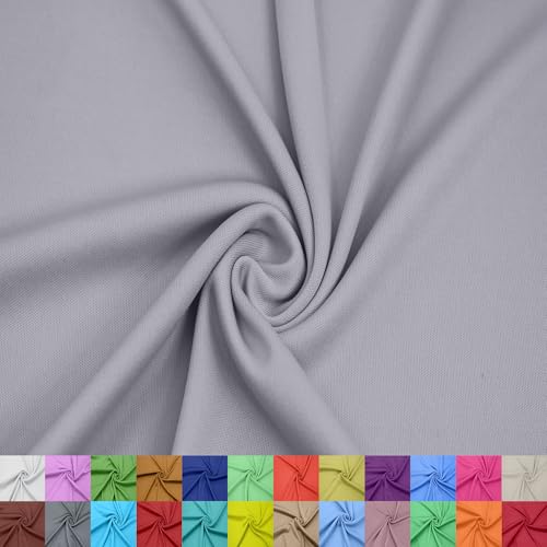 Stylish FABRIC 152,4 cm breites Interlock-Futter aus 100% Polyester, leichter Strickstoff, für Bekleidung, Schulprojekte, Partydekorationen, Vorhänge und Heimwerker, Blau #071, 4,5 m von Stylish FABRIC