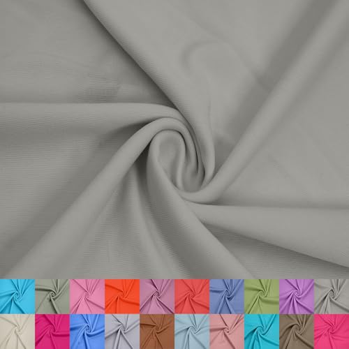 Stylish FABRIC 152,4 cm breites Interlock-Futter aus 100% Polyester, leichter Strickstoff, für Bekleidung, Schulprojekte, Partydekorationen, Vorhänge und Heimwerker, Taupe #146, 4,5 m von Stylish FABRIC