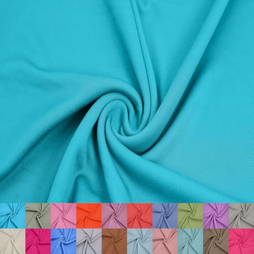 Stylish FABRIC 152,4 cm breites Interlock-Futter aus 100% Polyester, leichter Strickstoff von The Yard, für Bekleidung, Kleidung, Schulprojekte, Partydekorationen, Vorhänge und Heimwerker, Seafoam von Stylish FABRIC