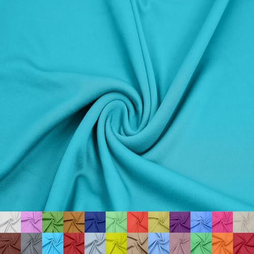 Stylish FABRIC 152,4 cm breites Interlock-Futter aus 100% Polyester, leichter Strickstoff von The Yard, für Bekleidung, Kleidung, Schulprojekte, Partydekorationen, Vorhänge und Heimwerker, Seafoam von Stylish FABRIC