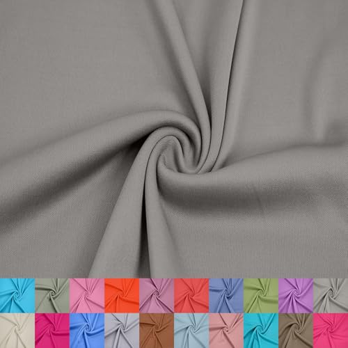 Stylish FABRIC 152,4 cm breites Interlock-Futter aus 100% Polyester, leichter Strickstoff von The Yard, für Bekleidung, Kleidung, Schulprojekte, Partydekorationen, Vorhänge und Heimwerker, Stratus von Stylish FABRIC