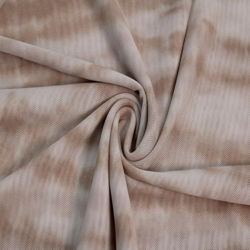 Stylish FABRIC 152,4 cm breites Poly-Spandex, bedrucktes Spitzengewebe, leicht, Stretch-Stoff, Meterware für Bekleidung, Stirnbänder, Accessoires, Dekoration und DIY-Projekte, 2,7 m von Stylish FABRIC