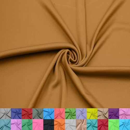 Stylish FABRIC 152,4 cm breites Interlock-Futter aus 100% Polyester, leichter Strickstoff von The Yard, für Bekleidung, Schulprojekte, Partydekorationen, Vorhänge und Heimwerker, Bronze #131, 2,7 m von Stylish FABRIC