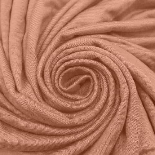 Stylish FABRIC Einfarbiger Viskose-Elastan-Strickstoff, 4-Wege-Stretch (200 g/m²), DIY-Projekte, 4,5 m von Stylish FABRIC