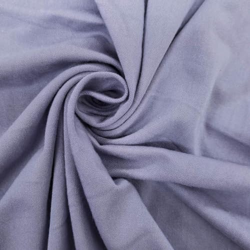 Stylish FABRIC Einfarbiger Viskose-Elastan-Strickstoff, 4-Wege-Stretch (200 g/m²), DIY-Projekte, Lavendel, 2,7 m von Stylish FABRIC