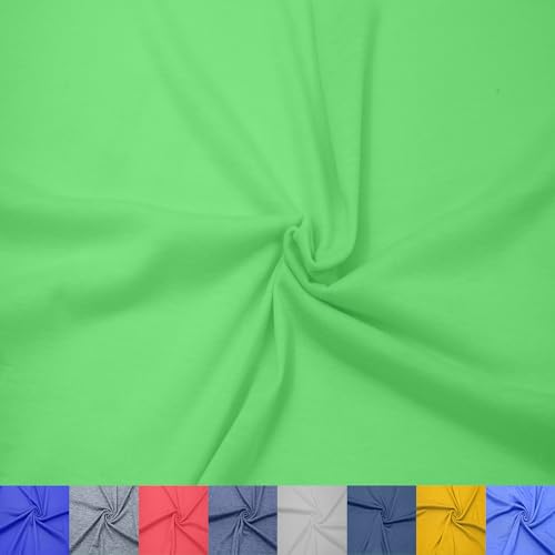 Stylish FABRIC SF-400-LIME-NEON-1 Rayon Knit (155GSM) -Clothing/Apparel, Home/DIY Fabric Polyester-Viskose-Spandex-Jersey-Strickstoff (155 g/m²), 87, 10, 3% Elastan, Limettengrün/Neon, 1 Yard von Stylish FABRIC