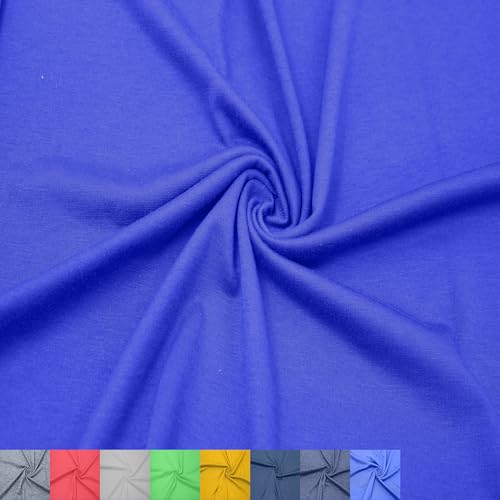 Stylish FABRIC SF-400-ROYALNEON-1 Rayon Knit (155GSM) -Clothing/Apparel, Home/DIY Fabric Polyester-Viskose-Spandex-Jersey-Strickstoff (155 g/m²), 87, 10, 3% Elastan, Royal Neon, 1 Yard von Stylish FABRIC