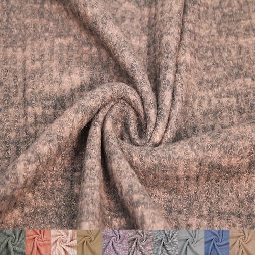 Stylish FABRIC The Yard-Bekleidung, 152,4 cm breiter Polyester-Elastan-Rayon-Stoff, gebürsteter Strickstoff, für Kleidung, Vorhänge, Stirnbänder, Dekorationen, Schule und DIY-Projekte, von Stylish FABRIC