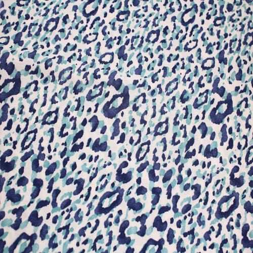 Stylish FABRIC The Yard Krepon-Stoff, 124,5 cm breit, bedruckt, 100% Viskose, nicht gedehnt, 125 g/m², leichtes, weiches und atmungsaktives Material für Kleider, Schals und Nähprojekte, Ecru Blue, 2 Stylish FABRIC The Yard Krepon-Stoff, 124,5 cm breit, bedruckt, 100% Viskose, nicht gedehnt, 125 g/m², leichtes, weiches und atmungsaktives Material für Kleider, Schals und Nähprojekte, Ecru Blue, 2 von Stylish FABRIC
