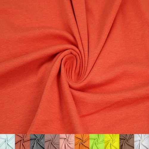 Stylish FABRIC The Yard Viskose-Modal-Spandex-Jersey-Strickstoff, 152,4 cm breit, 225 g/m², mittelschwer, 4-Wege-Stretch, atmungsaktiv, für T-Shirts, Leggings, Bekleidung und Bastelarbeiten, leuchtend von Stylish FABRIC