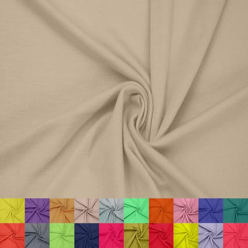 Stylish FABRIC Viskose-Spandex-Strickstoff, 4-Wege-Stretch (200 g/m²), Mutterschaft/Hintergrund/DIY-Projekte, Mango, 2,7 m von Stylish FABRIC