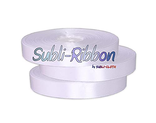 Subli-Ribbon Satinband für Sublimationsstoff, Polyester, 38 mm x 50 m von Subli-Cloth