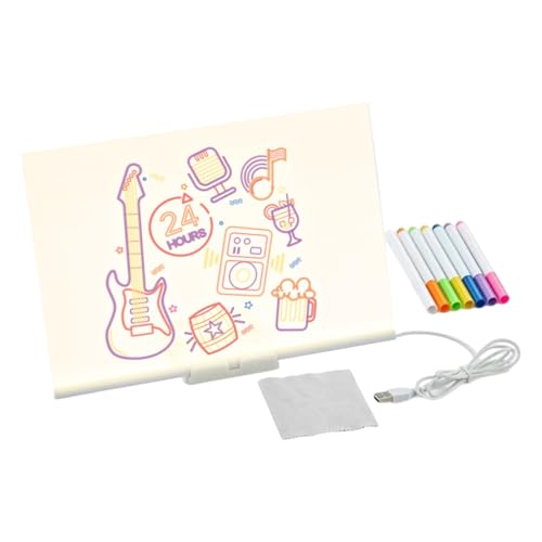 Sucritude LED Zeichenbrett Mit Licht - Pädagogische Maltafel Für Kleinkinder,Pädagogisches Lernspielzeug Wiederbeschreibbare Kritzelei Für Reisen Kindergarten Zuhause Sucritude LED Zeichenbrett Mit Licht - Pädagogische Maltafel Für Kleinkinder,Pädagogisches Lernspielzeug Wiederbeschreibbare Kritzelei Für Reisen Kindergarten Zuhause von Sucritude
