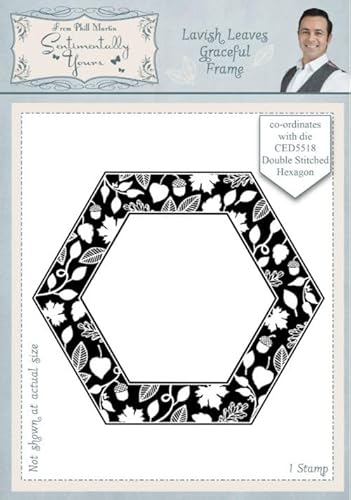 Creative Expressions Sentimentally Your Lavish Leaves Negative Insert Frame Pre Cut Stempel von Sue Wilson