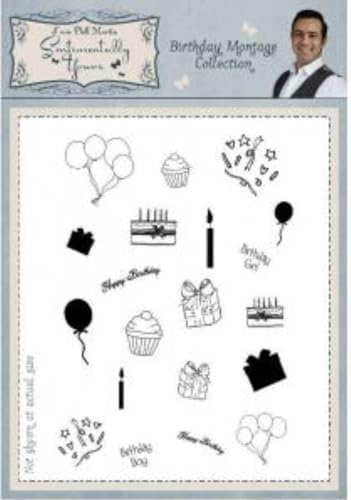 Sue Wilson Creative Expressions Sentimentally Yours Birthday Montage Collection Clear Stamp Set von Sue Wilson