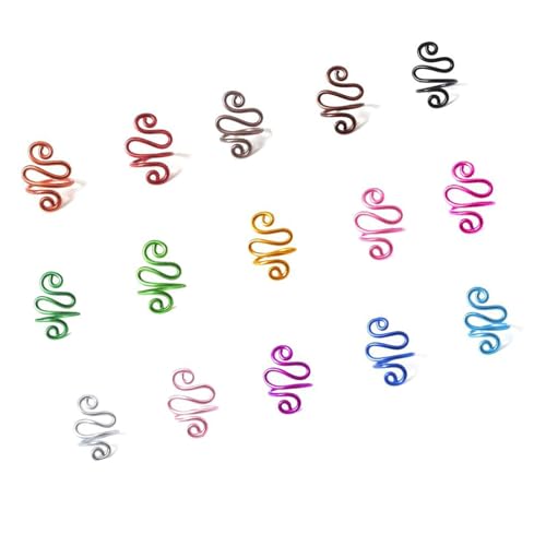 10/14/15 PCs Häkelringe Einstellbare Garnspannungsringe Schlangenform Strick Schleifen Offene Fingerringe Für Mutter 10/14/15 PCs Häkelringe Einstellbare Garnspannungsringe Schlangenform Strick Schleifen Offene Fingerringe Für Mutter von SueaLe