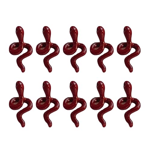 10 PCs Snake Nails Charme Schmuckzubehör Snake Form Nägel Art Charm Manicure Supplies Nägel Kunstdekorationen von SueaLe