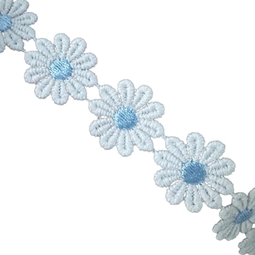 Blumen Spitzenband 1 Yard 25 Mm Breit Besticktes Spitzenbesatz Nähband Für Hochzeitskleid Kleidung Verzierung von SueaLe