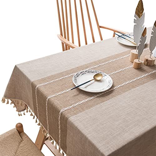 SueaLe Nordische rechteckige Tischdecke, knitterfrei und lichtbeständig, für drinnen und draußen, Mahlzeiten, Dessert-Tischdecke, Hochzeit, Kunst, Hintergrund, Dekoration, Tischdecke von SueaLe