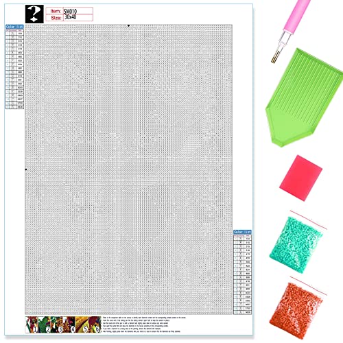 Sugamm DIY Diamond Painting Kits für Erwachsene Square Full Drill, 5D Diamant Painting Bilder Art Set Anfänger Strass Stickerei Kreuzstich für Home Decor 30x40 cm / 35x35 cm von Sugamm