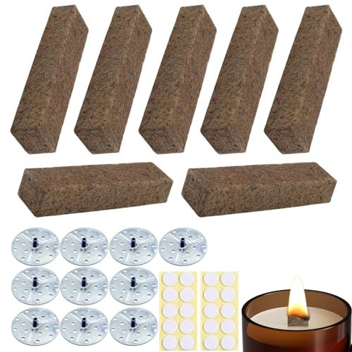 Sugeru Kerzendocht,Dauerdocht für Wachsfresser | schmelzfeuers für kerzenreste Denk schmelzfeuers Outdoor Indoor | dochte für Kerzen | kerzenfresser | docht | Kerzen selber Machen (20mm x 8pcs)… von Sugeru