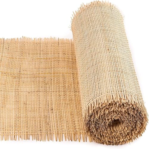 Suixtil DIY Natural Square Rattan Roll, Rattan gewebt Rattan Tape Roll, Rattan gewebt Restaurierung Möbel, Rattan gewebt Band für Stuhl Reparatur, Nachttische, Kommode, .(100cmx1.5m) von Suixtil