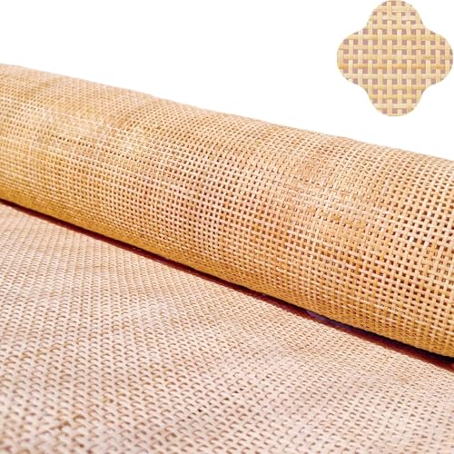 Suixtil Rattan Wicker, Wicker, Natural Rattan Webbing, Rattan Scrolls für DIY Rattan Kommode Rattan Möbel, Stühle, Schränke, Tischlampen(35 cm X 5 M) von Suixtil