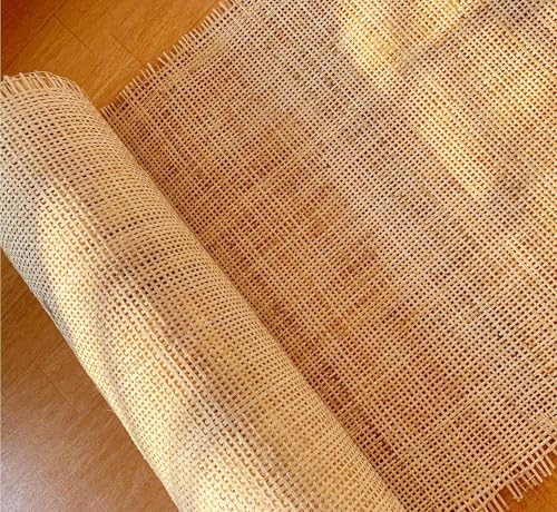 Suixtil Rattan Wicker, Wicker, Natural Rattan Webbing, Rattan Scrolls für DIY Rattan Kommode Rattan Möbel, Stühle, Schränke, Tischlampen(40 cm X 4 M) von Suixtil