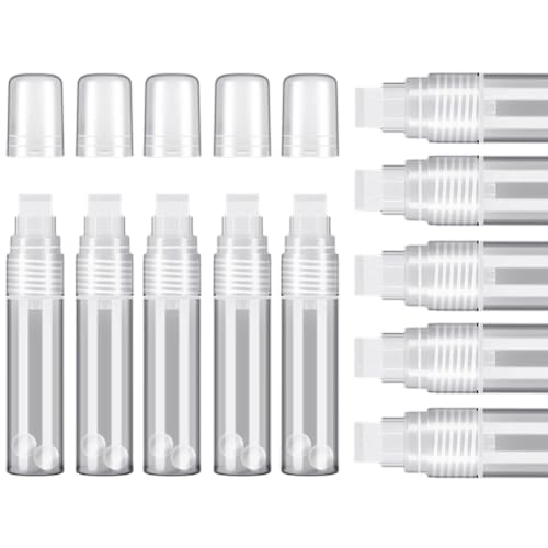 Sujurio 10 Stück Lackstifte 15 mm Weiß Leer Acryl Permanent Marker Klar Acrylfarbe Marker Stifte Nachfüllbar Marker Stift Sujurio 10 Stück Lackstifte 15 mm Weiß Leer Acryl Permanent Marker Klar Acrylfarbe Marker Stifte Nachfüllbar Marker Stift von Sujurio