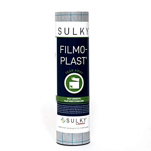 Sulky Filmoplast Stickunterlage (25 x 500 cm, schwarz) von Sulky