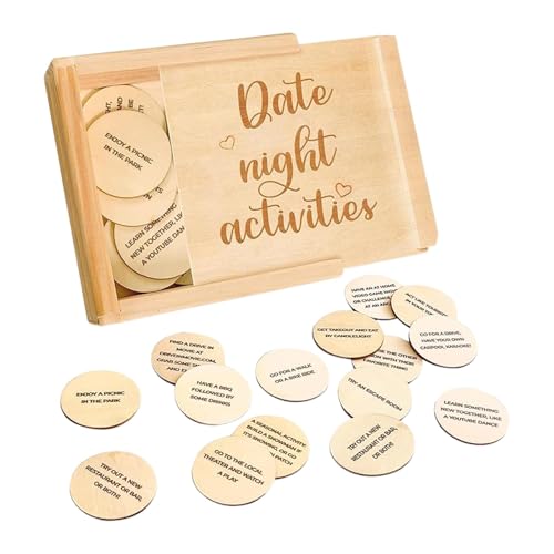 Date Night Games, Couples Game Box, Romantic Date Ideen, Wedding Keepsake Box, Game Box, 52 Unique Date Night Ideas Enhances Romantic Experiences for Him, Couple, Husband or Wife von Sulxyi