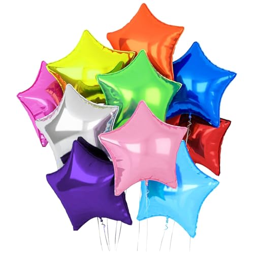 Star Balloons Foil, Star Shape Balloons, Star Birthday Balloons, Star Balloons, Helium Star Balloons, Stunning Star-shaped Design Easy to Inflate and Use for Birthday Party Baby Shower Party von Sulxyi