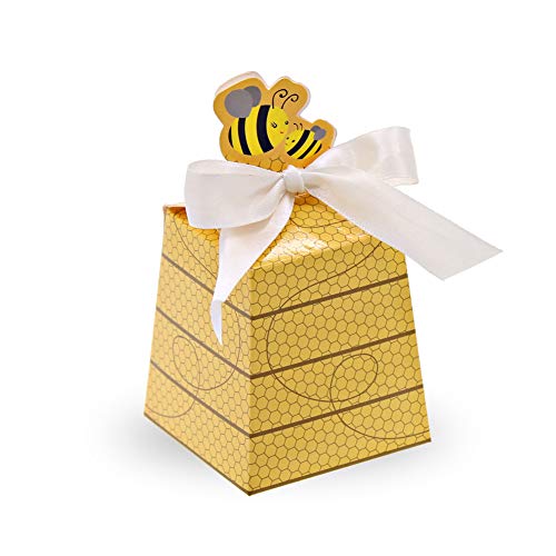 SumDirect 50 Stk.Wabenförmige Bonbonboxen aus Papier für Baby Babyparty Dekorationen des Geburtstags von SumDirect