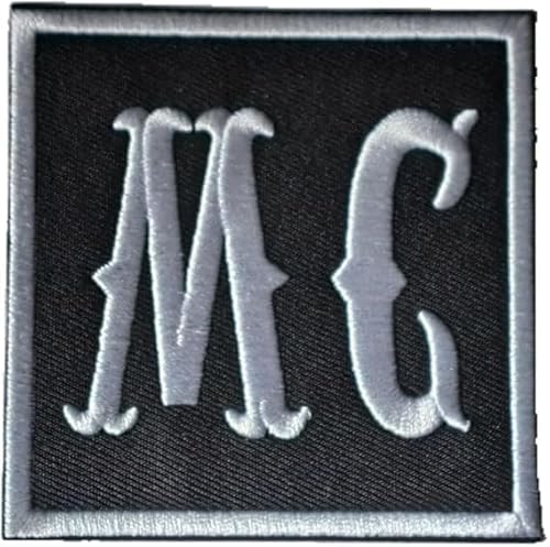 MC-Aufnäher, bestickt, zum Aufnähen oder Aufbügeln | Biker Patch zum Aufnähen/Aufbügeln | MC-Aufkleber für Motorradfahrer | DIY von Suma Shop