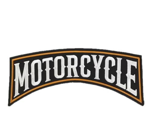 Patches zum Aufbügeln, bestickt, für Motorradwesten, Motorradjacken, 2 Stück von Suma Shop