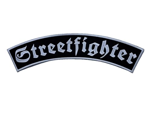 Streetfighter Biker Aufnäher zum Aufbügeln, bestickter Aufnäher für Motorradfahrer, Motorradweste, zum Dekorieren von Motorradbekleidung, Jacke von Suma Shop