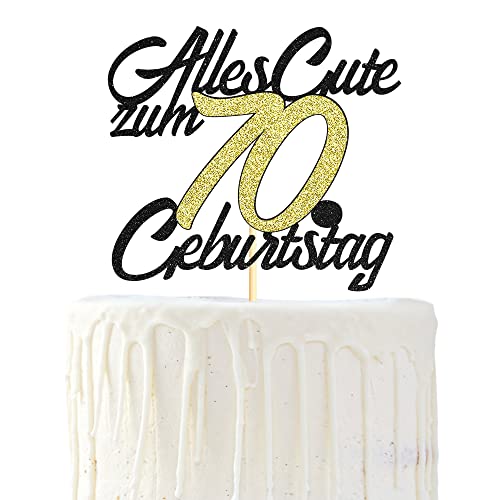 Sumerk 1 Stück 70.Geburtstag Tortendeko Happy 70th Birthday Cake Topper 70.Alles Gute Geburtstag Cake Topper 70 Jahre Torte Kuchen Deko für 70 Geburstagstorte Deko Jungen Mädchen Mann Frau Sumerk 1 Stück 70.Geburtstag Tortendeko Happy 70th Birthday Cake Topper 70.Alles Gute Geburtstag Cake Topper 70 Jahre Torte Kuchen Deko für 70 Geburstagstorte Deko Jungen Mädchen Mann Frau von Sumerk