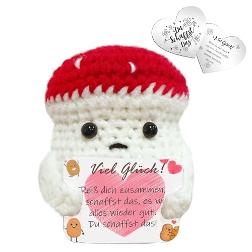 Sumtoco Positive Kartoffel, Glücksbringer Frau, Nichts Geschenk, Kleinigkeiten für Adventskalender, Glücksbringer Frau, Adventskalender Füllung, Positive Mushroom, Nervennahrung Geschenk von Sumtoco