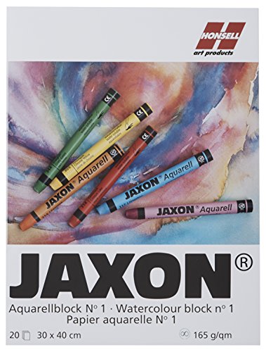 Jaxon 15465 Aquarellblock, 165 g/m², 30 x 40 cm, 20 Blatt von Sunature