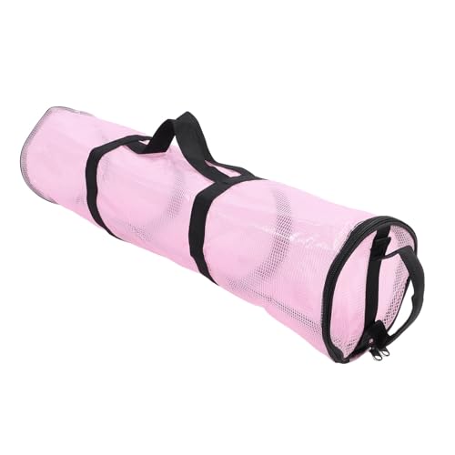 Sunicon Geschenkpapier-Aufbewahrungstasche, großes Fassungsvermögen, transparent, faltbar, wiederverwendbar, wasserfest, tragbarer Geschenkpapier-Organizer zur Aufbewahrung (Transparent Pink) von Sunicon