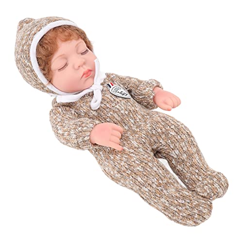 Doll Ba Reborn 30 * 14 * 9 30 cm Reborn-Puppe, Weiches, Lebensechte Augen, Geschlossene Babypuppe, Spielzeug 4 Bis 6 Jahre Alte, Zum Verkleiden, Spiel, Mädchen (Junge) von Sunisfa