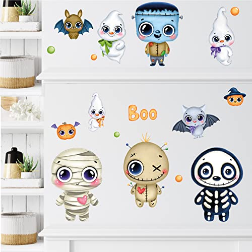 Sunnywall Tier Safari Wandsticker Wandtattoo Wandbild Baby Aufkleber Kinderzimmer Baby Wandaufkleber Spielzimmer Küche (Cute Halloween) von Sunnywall