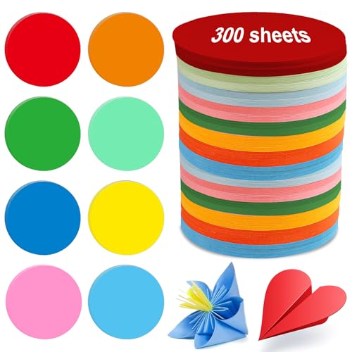 300 Stück Moderationskarten Set,Moderationskarten Rund,15cm Moderationskarten Set Rund,Präsentationskarten,Moderationskarten Set Klein,Bunt Lehrerbedarf für Präsentation und Vortrag von Sunshine smile