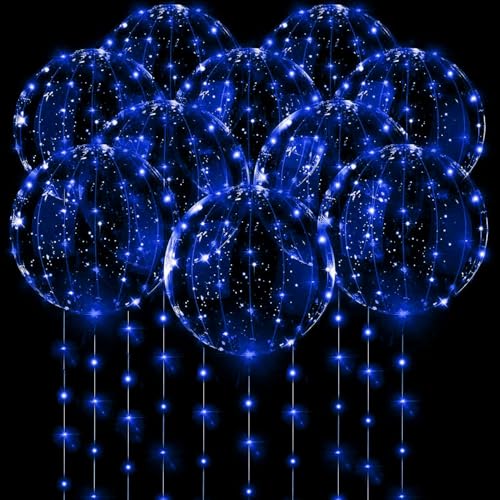 20 Pack LED Ballons,LED Luftballons Leuchtend,Leuchtende Luftballons,Leuchtende Ballons,Luftballons LED 20 Zoll,Luftballons Geburtstag mit Licht,Lichterketten für Geburtstag Valentinstag Party Dekor von Sunshine smile