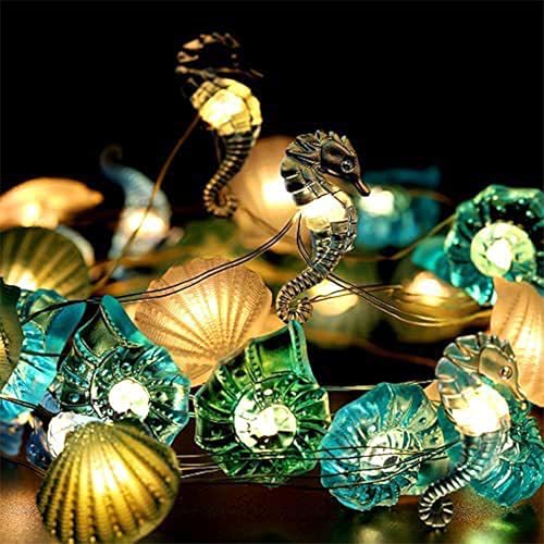 Lichterkette Meerestiere,2M 20LED Lichterkette Kinderzimmer Meerestiere,Lichterkette Lnnen,Lichterkette Fenster Innen,Aussenlichterkette Batterie,Lichterketten Vorhang,Outdoor Christmas Decorations von Sunshine smile