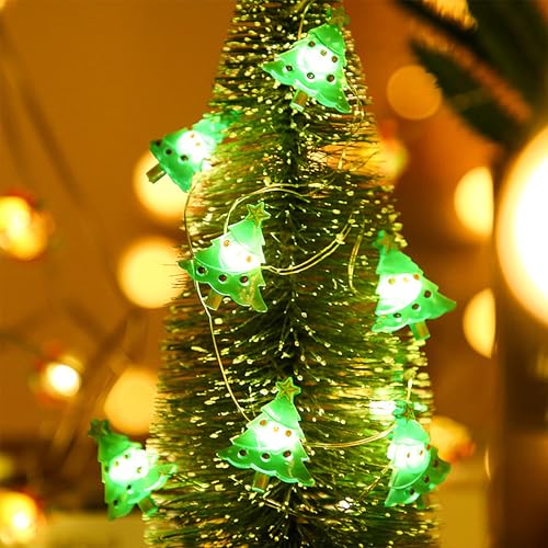 Lichterkette Weihnachten,2M 20LED Weihnachtsbaum Lichterkette,Weihnachtsbaum Deko,Lichterkette Innen Weihnachten,Lichterketten Fenster Innen,LED Lichterkette Batteriebetrieben Aussen von Sunshine smile