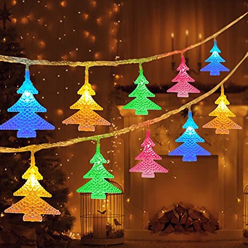 lichterketten bunt,6M,40 led,LED Lichterkette Batterie,Farbe led Weihnachtsbaum lichterkette,Batteriebetriebene Dekorative Lichterkette,Weihnachten Lichterketten,lichtervorhang fenster weihnachten von Sunshine smile