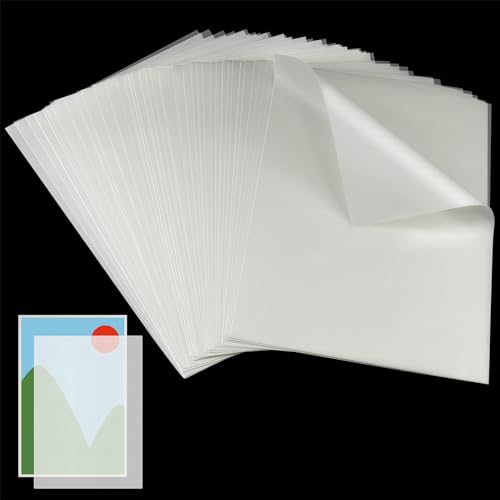 100 Stück Transparentpapier 35g/m², Suofuolef A4 210 X 297mm Pauspapier für Skizzieren, Pausieren, Verpacken, Zeichnen von Suofuolef