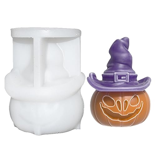 3D-Kürbis Kerzenformen, 3D Silikon Kürbis Form, Halloween Kürbis Silikonform für Epoxidharz, Silikonform Kerzen Gießen Formen Für Seife Aromatherapie Kerzen Dekoration von Supatmul